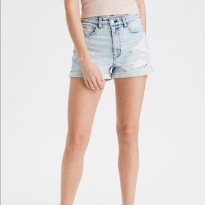 AE Stretch Denim Mom Shorts